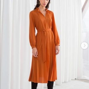 ISO & other stories pleated midi dress
